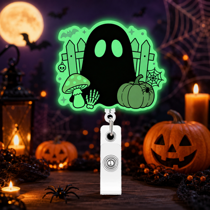Cute Spooky ID Badge Holder for Nurses, Teachers & Healthcare Workers