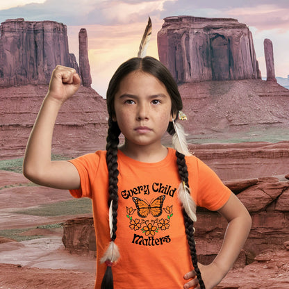 Every Child Matters Native Orange Butterfly Native American Unisex T-shirt/Hoodie/Sweatshirt