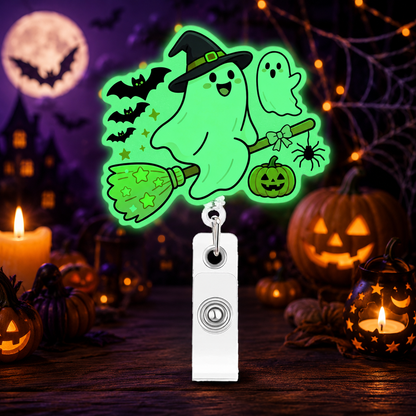 Cute Spooky ID Badge Holder for Nurses, Teachers & Healthcare Workers