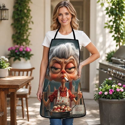 Funny Grandma Cooking Apron - Hilarious Kitchen Gift For Women
