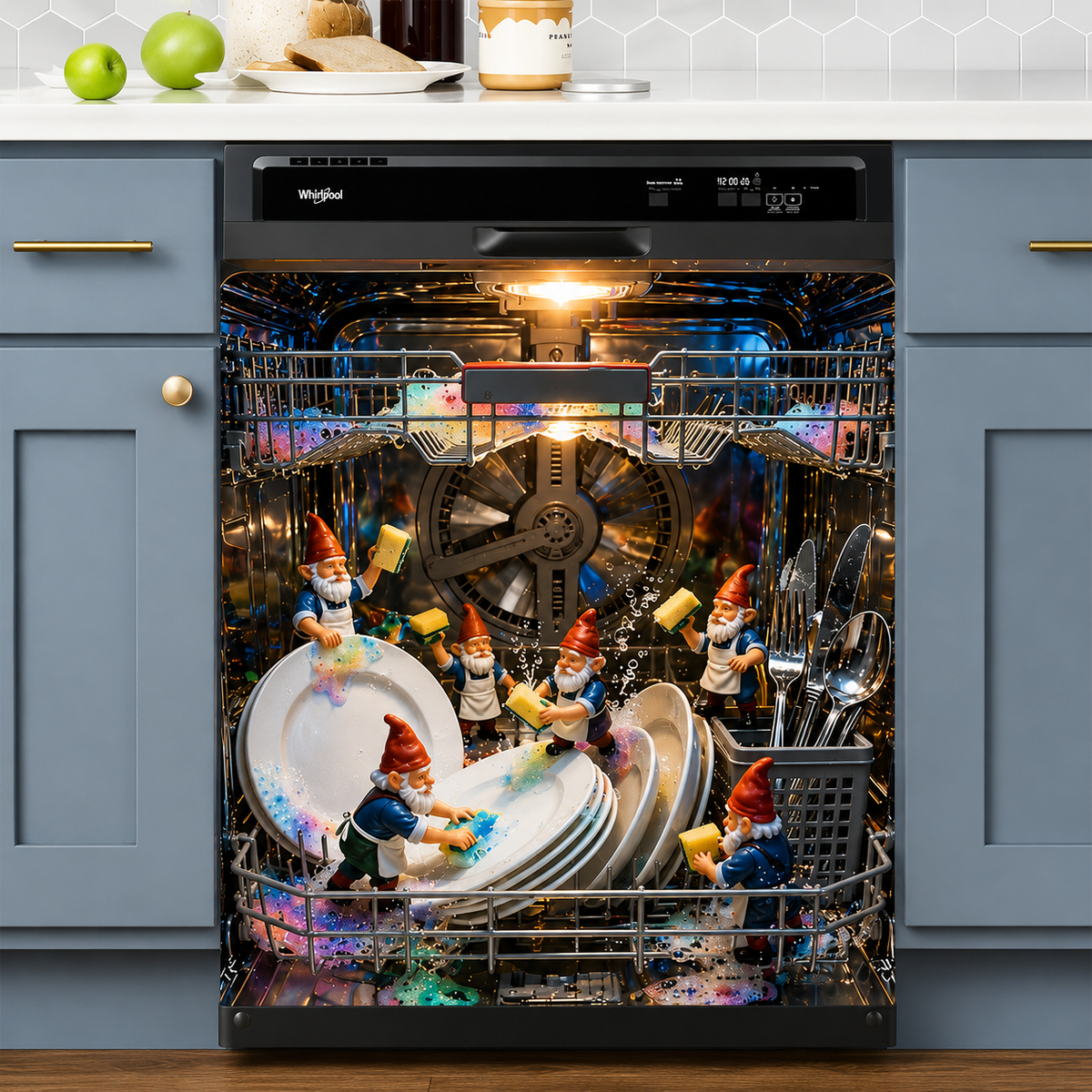 Halloween-Themed Dishwasher Decal—Kitchen Decor for a Spooky Atmosphere
