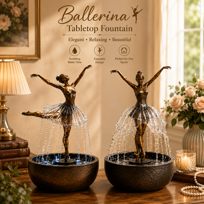 Ballerina Tabletop Water Fountain – Elegant Indoor Relaxation Decor