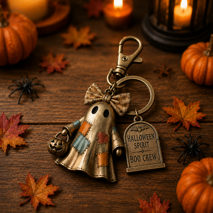 Halloween Ghost Squad Keychain - Cute Spooky Ghost Charm For Keys, Bags & Backpacks