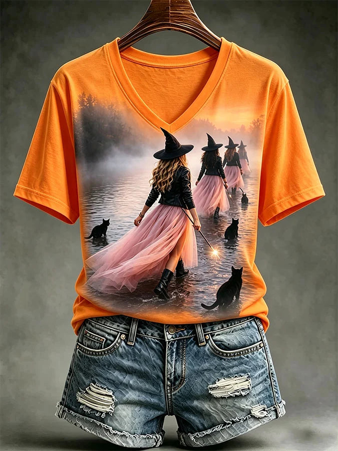 Women's Casual Print Short-Sleeve T-Shirt