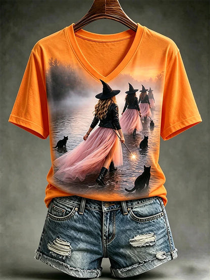 Women's Casual Print Short-Sleeve T-Shirt