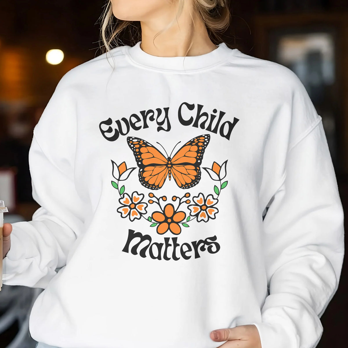 Every Child Matters Native Orange Butterfly Native American Unisex T-shirt/Hoodie/Sweatshirt