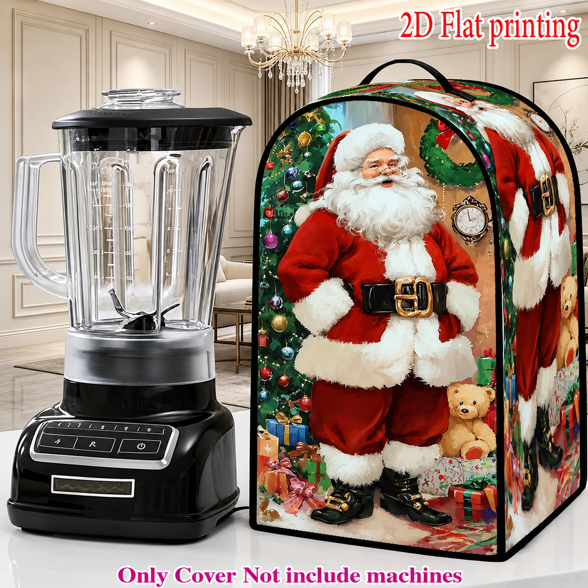 2D Printed Kitchen Appliance Cover – Decorative Dustproof Mixer & Blender Cover