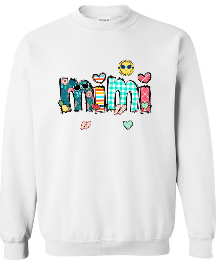 Benutzerdefinierte Oma Sommer Urlaub Shirt, Spitzname und Kinder Sommer Trend T-Shirt