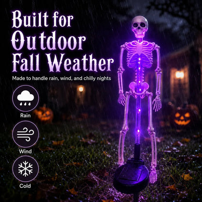 Solar Skeleton Yard Stake Light – Waterproof LED Halloween Outdoor Decoration