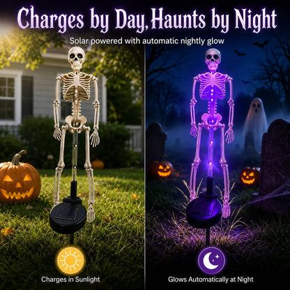Solar Skeleton Yard Stake Light – Waterproof LED Halloween Outdoor Decoration